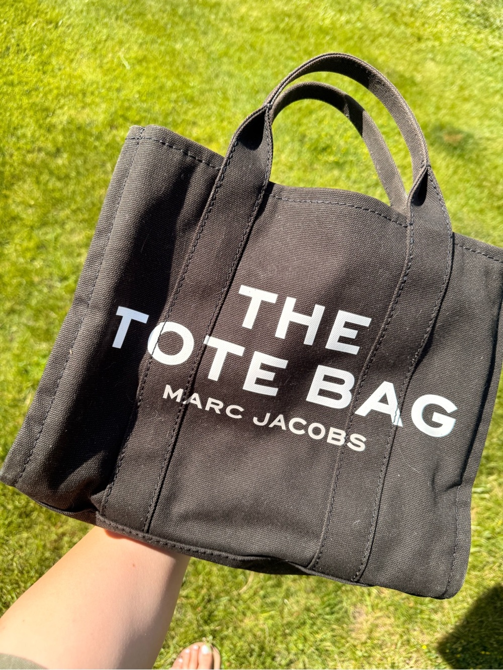 Marc Jacobs The Tote Bag - Black Canvas medium Tote